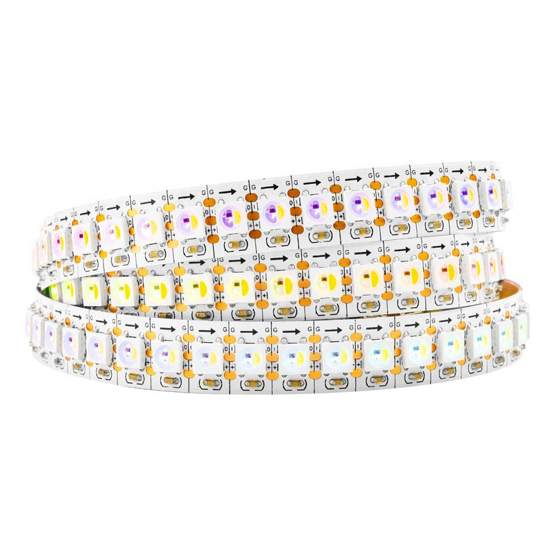 SK6812 RGBW/WWA 144LEDS/M DC5V 12MM-Wide Digital Intelligent Addressable LED Strip Lights - 1m/3.28ft per roll